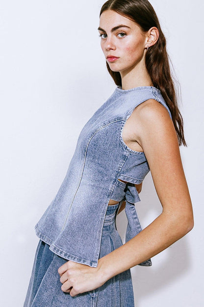 Be the Brightest Denim Top