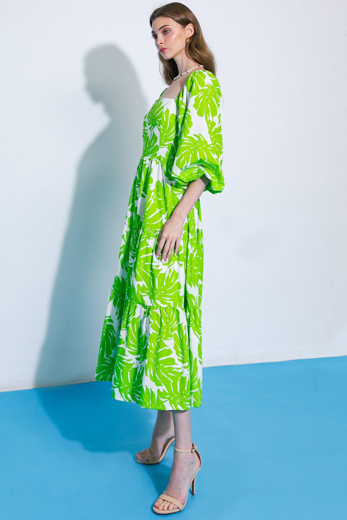 All the Drama Woven Midi Dress
