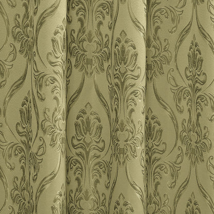 Elegant Comfort Set of 2 Penelope Jacquard Look Curtain Panels - 54" W x 84" L