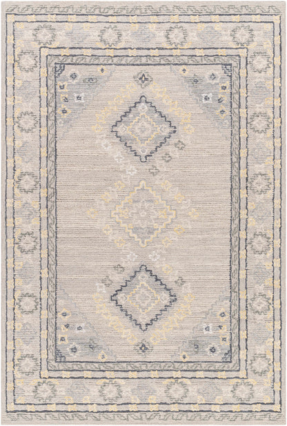 Alena Gray Wool Blend Area Rug - Clearance