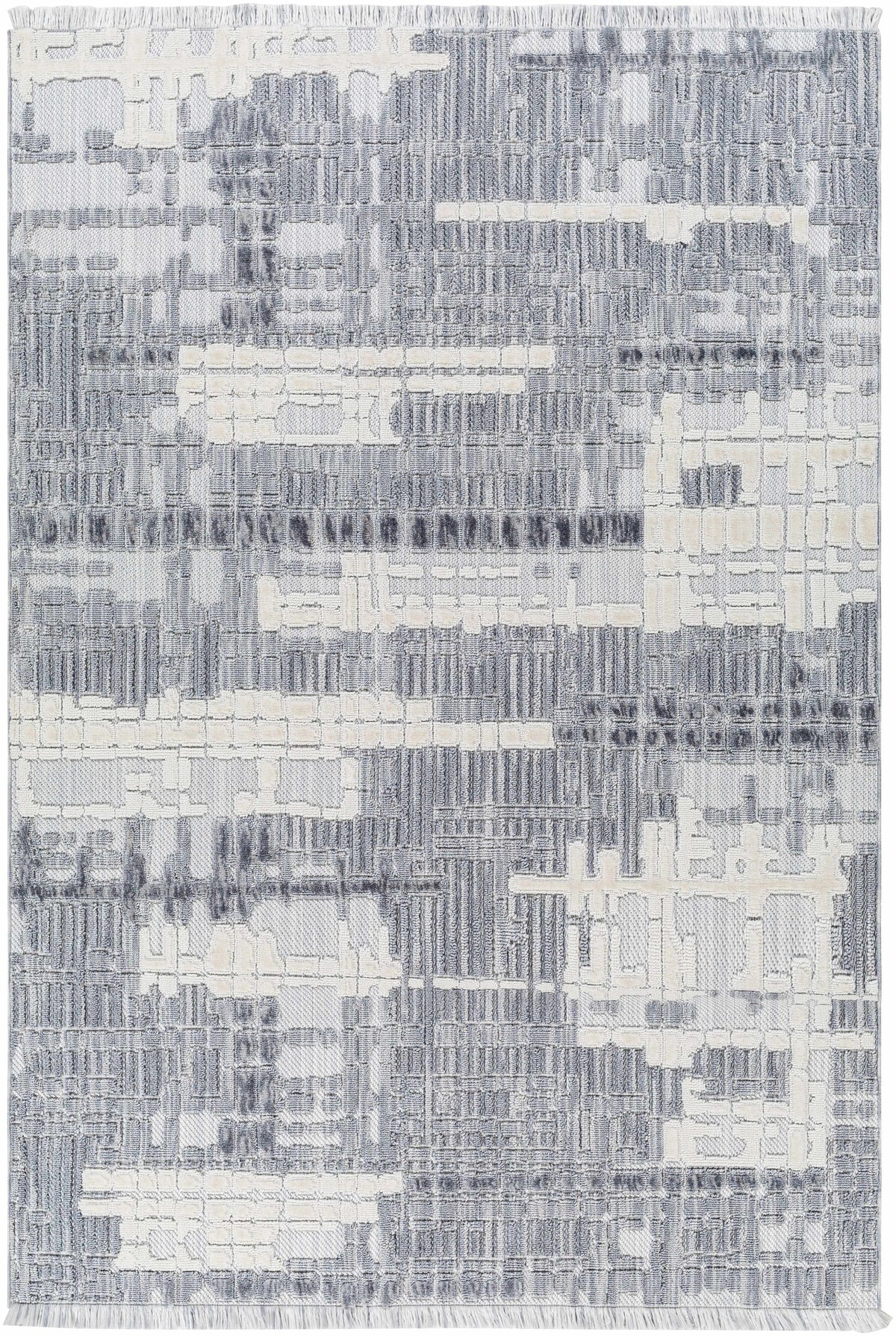 Bodhi Textured Saxony Rug with Fringes - Clearance
