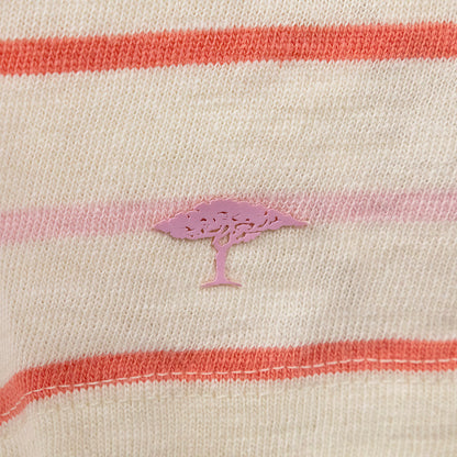 Fynch Hatton Women's Pink & Red Striped Long Sleeve T-Shirt