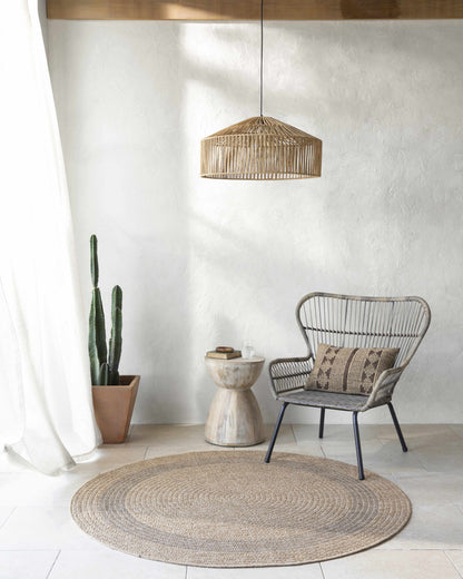 Andie Bordered Faux Jute Rug - Clearance