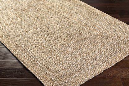Elkie Beige Jute Area Rug - Clearance