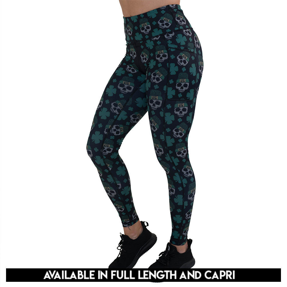 Constantly Varied Gear Shamrock Skulls Leggings