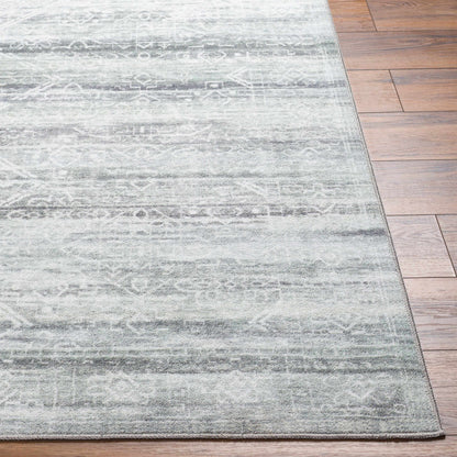 Blake Light Gray Washable Area Rug