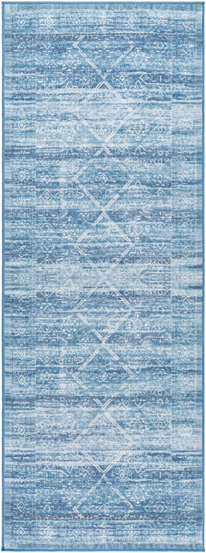 Blake Arctic Sky Washable Area Rug