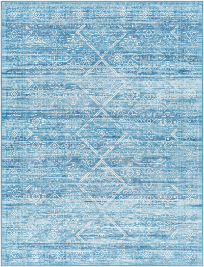 Blake Arctic Sky Washable Area Rug