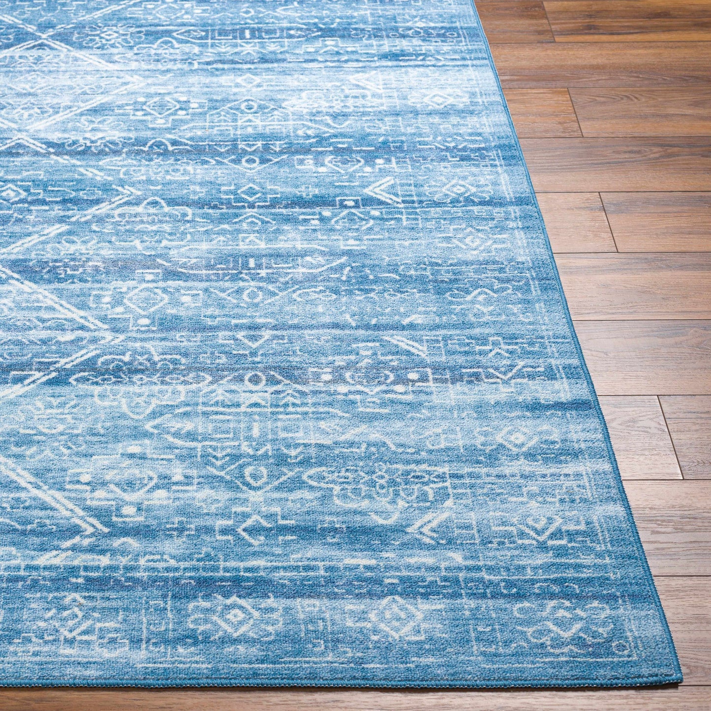 Blake Arctic Sky Washable Area Rug