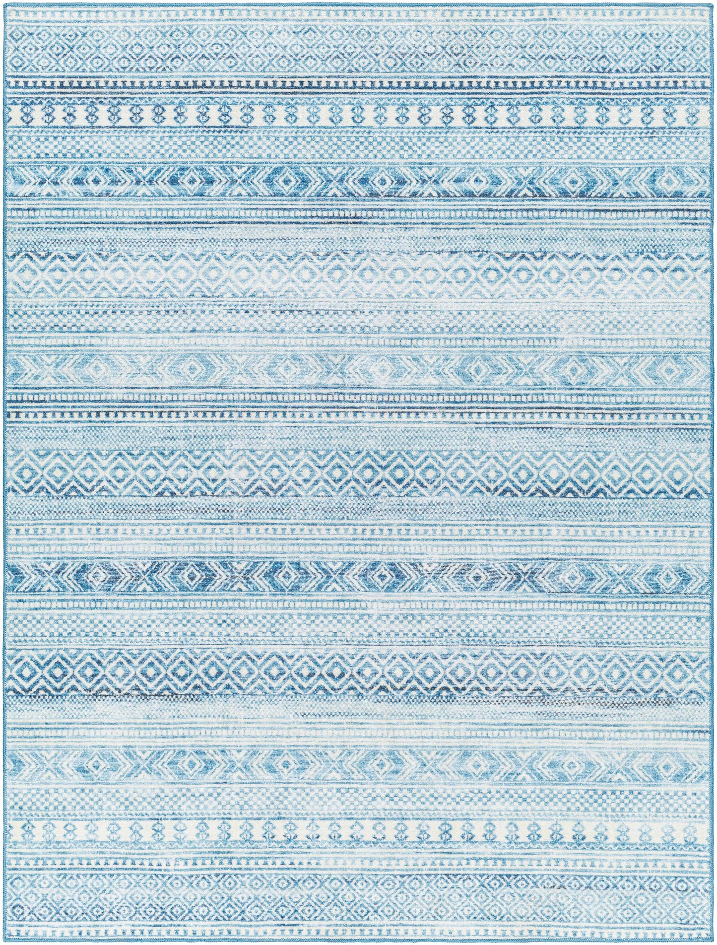 Gizeh Arctic Stone Washable Area Rug - Clearance