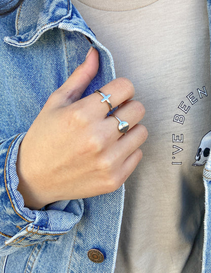 Elevated Faith Silver Cross Ring