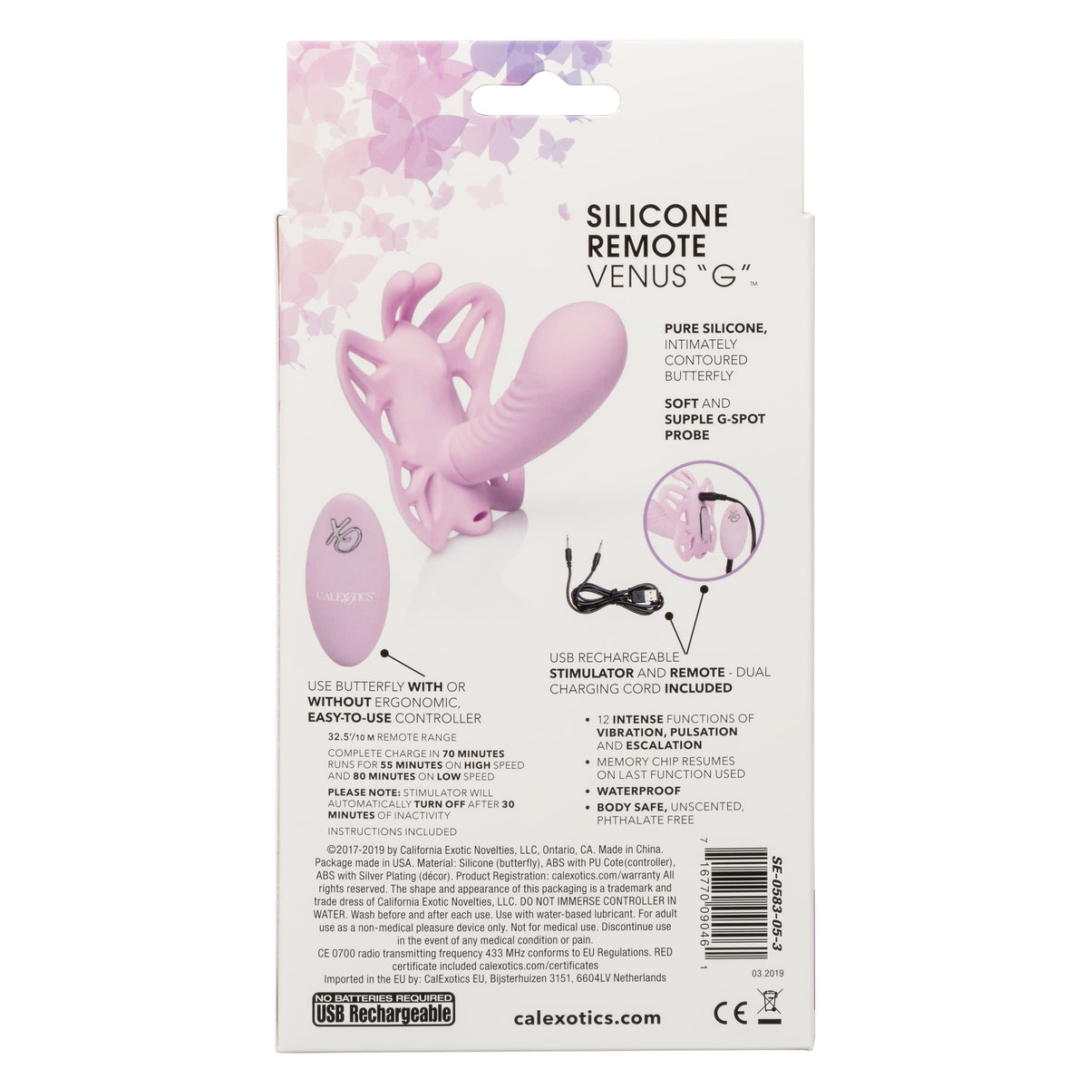 CalExotics Venus Butterfly Silicone Remote Venus "G"