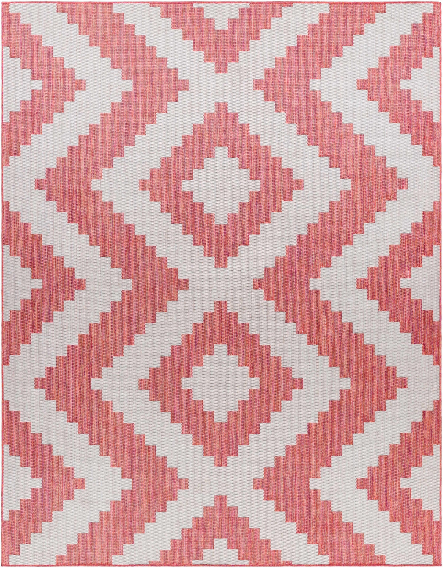 Anke Orange Outdoor Area Rug - Clearance