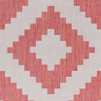 Anke Orange Outdoor Area Rug - Clearance