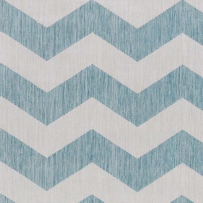 Cheri Thatch Light Blue Outdoor Carpet Area Rug - Clearance