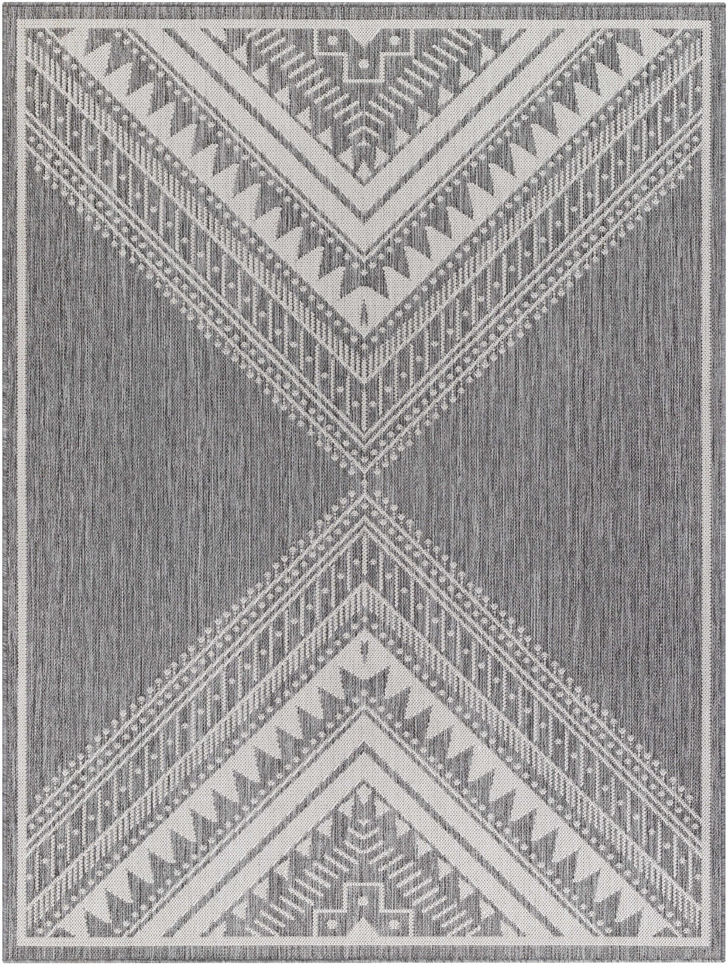 Deana Gray Outdoor Area Rug - Clearance