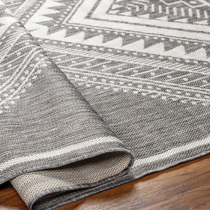 Deana Gray Outdoor Area Rug - Clearance