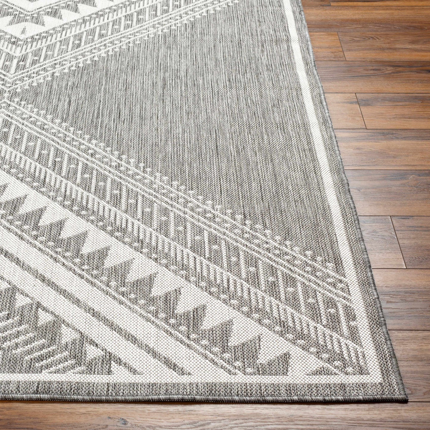 Deana Gray Outdoor Area Rug - Clearance