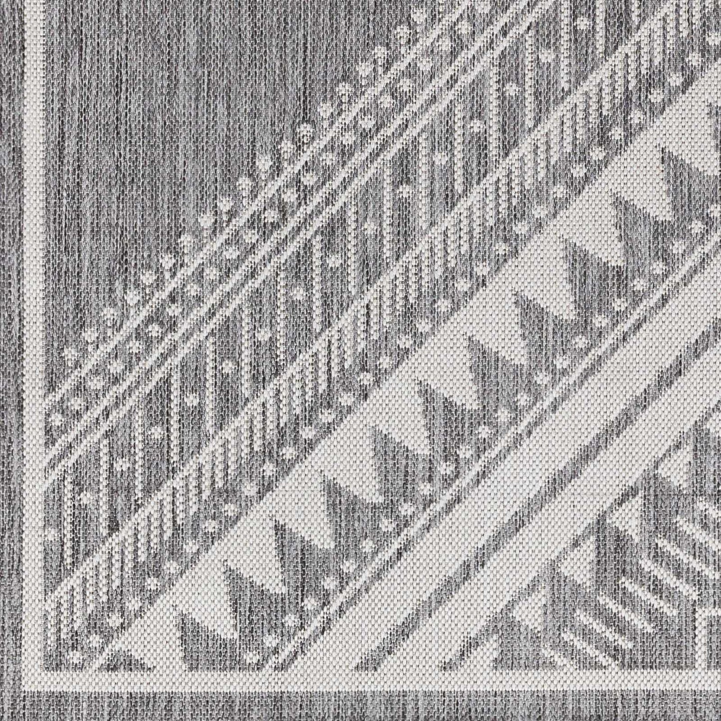 Deana Gray Outdoor Area Rug - Clearance