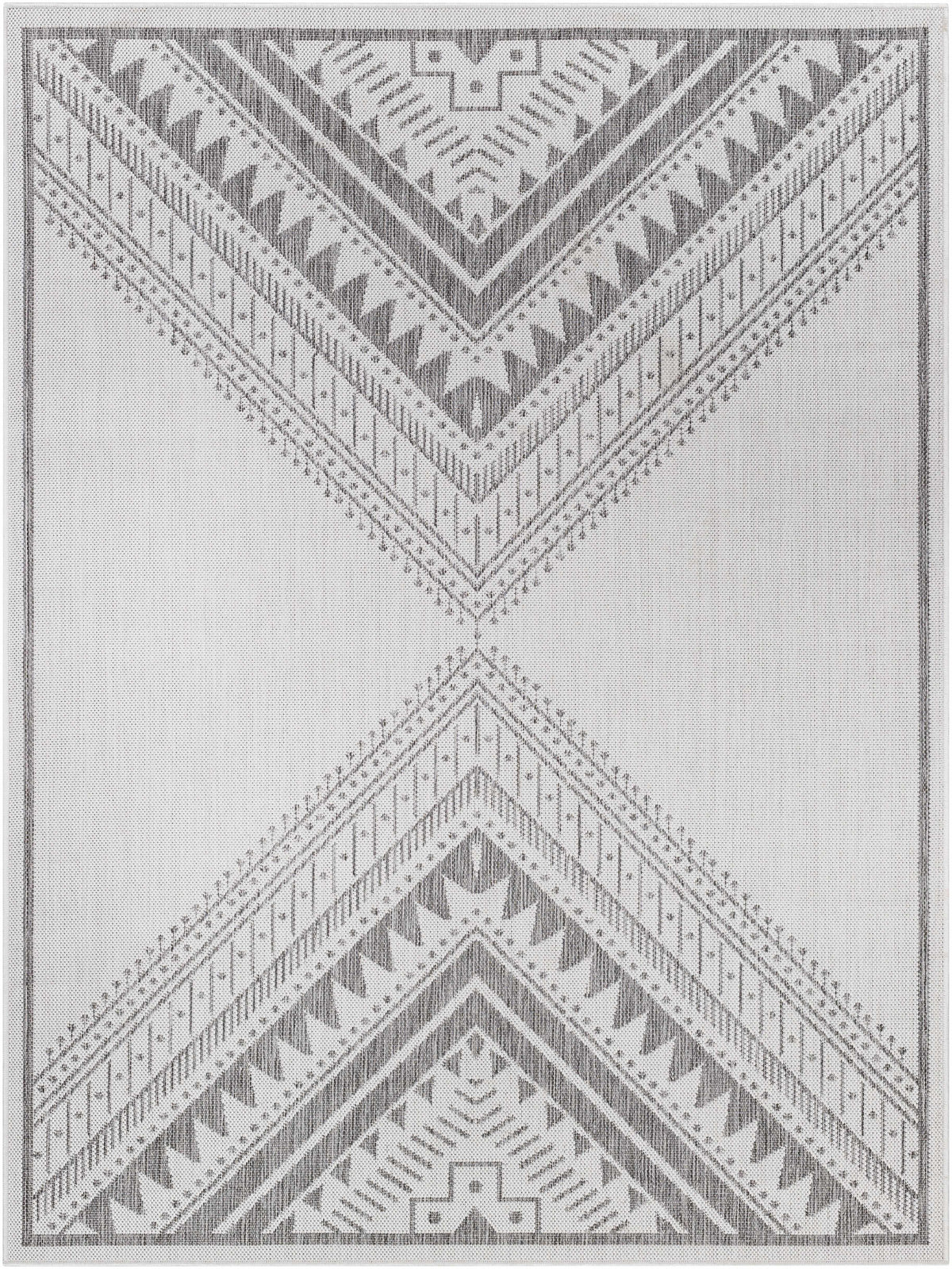 Deana Light Gray Outdoor Area Rug - Clearance