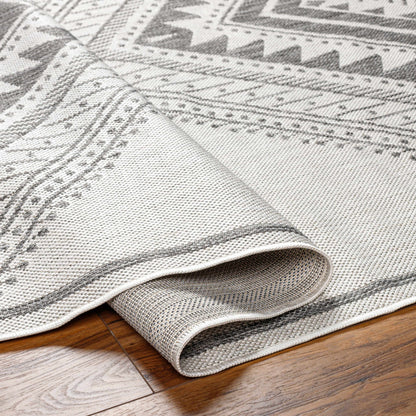 Deana Light Gray Outdoor Area Rug - Clearance