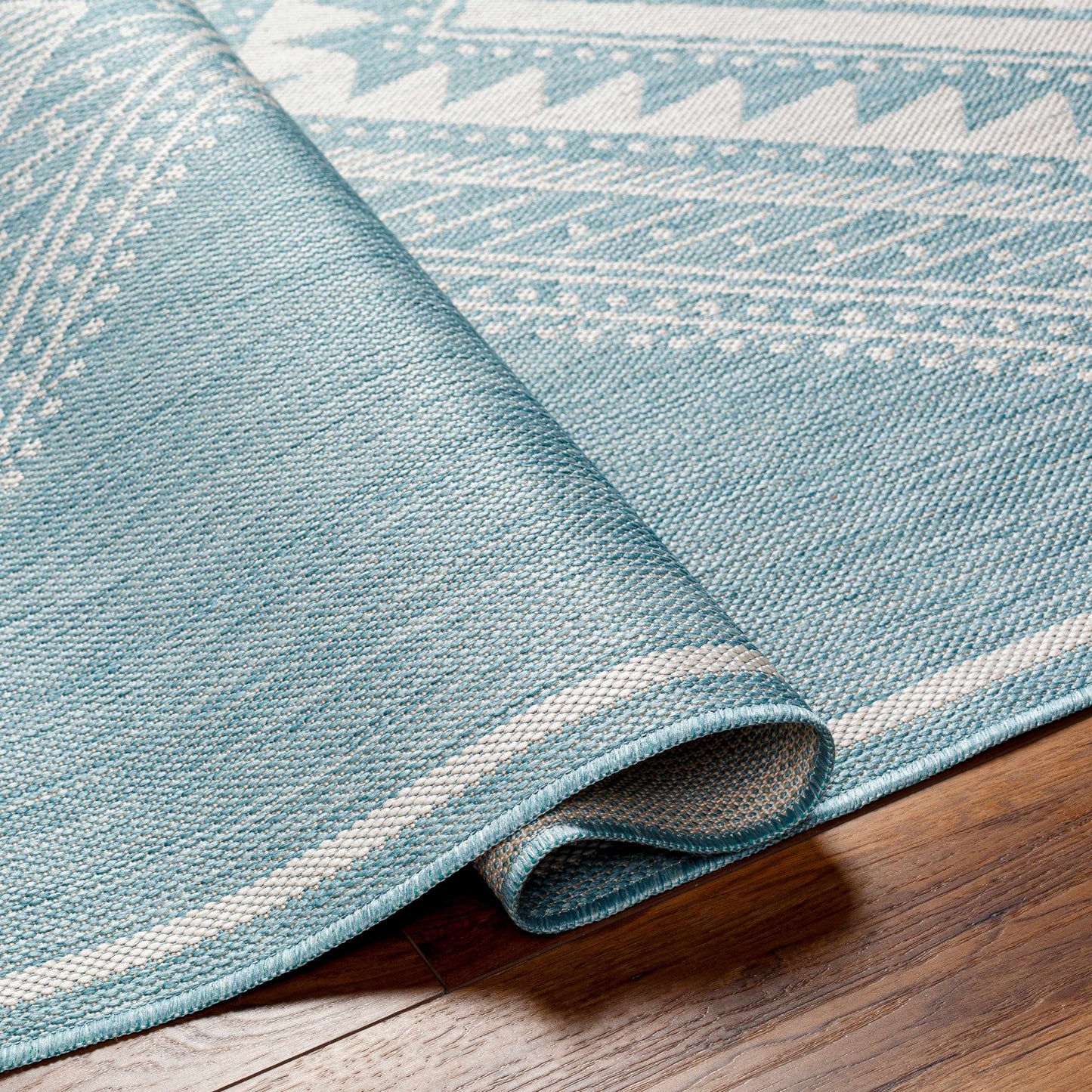 Deana Blue Outdoor Area Rug - Clearance