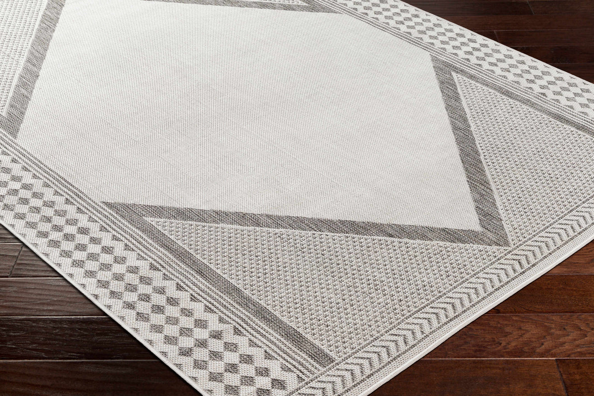 Efrem Off White Outdoor Carpet Area Rug - Clearance
