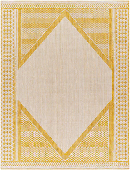 Efrem Mustard Outdoor Carpet Area Rug - Clearance