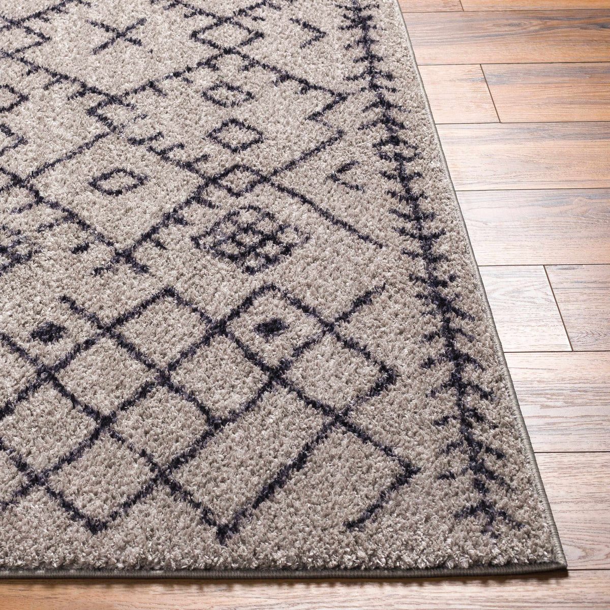Elyes Gray Washable Area Rug - Clearance