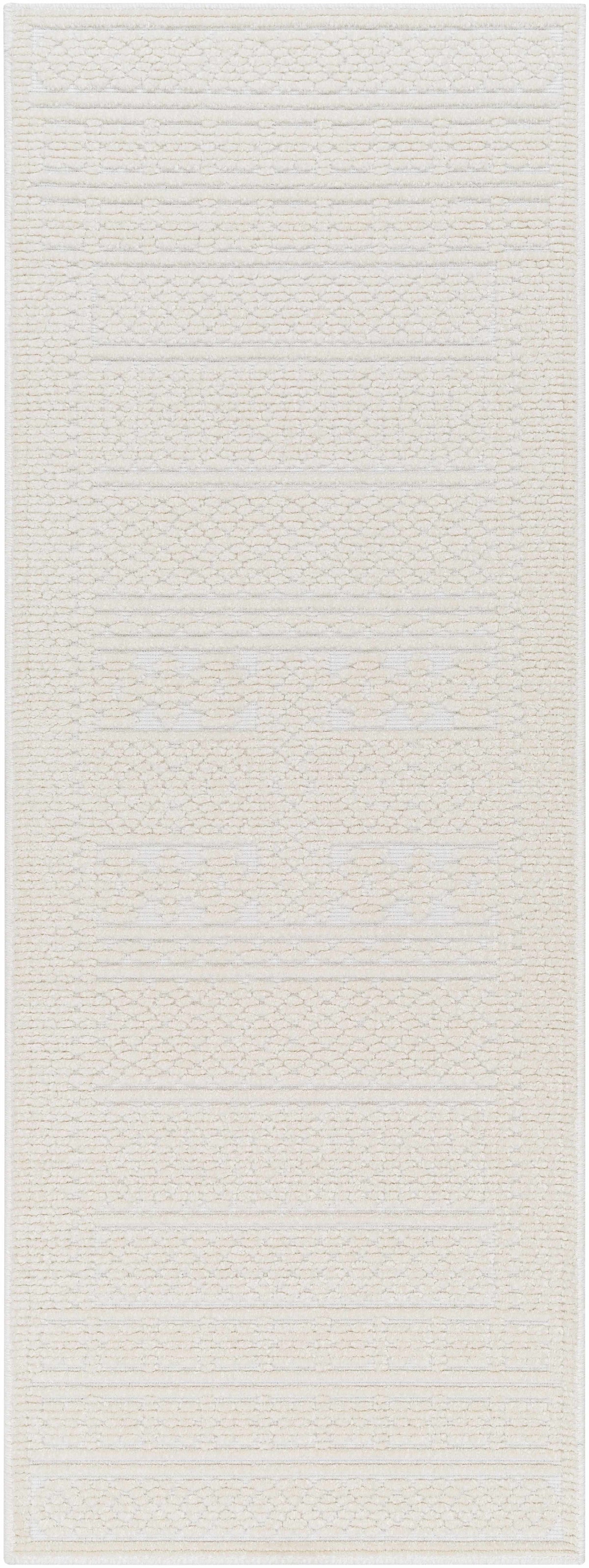 Bahar Cream Washable Area Rug
