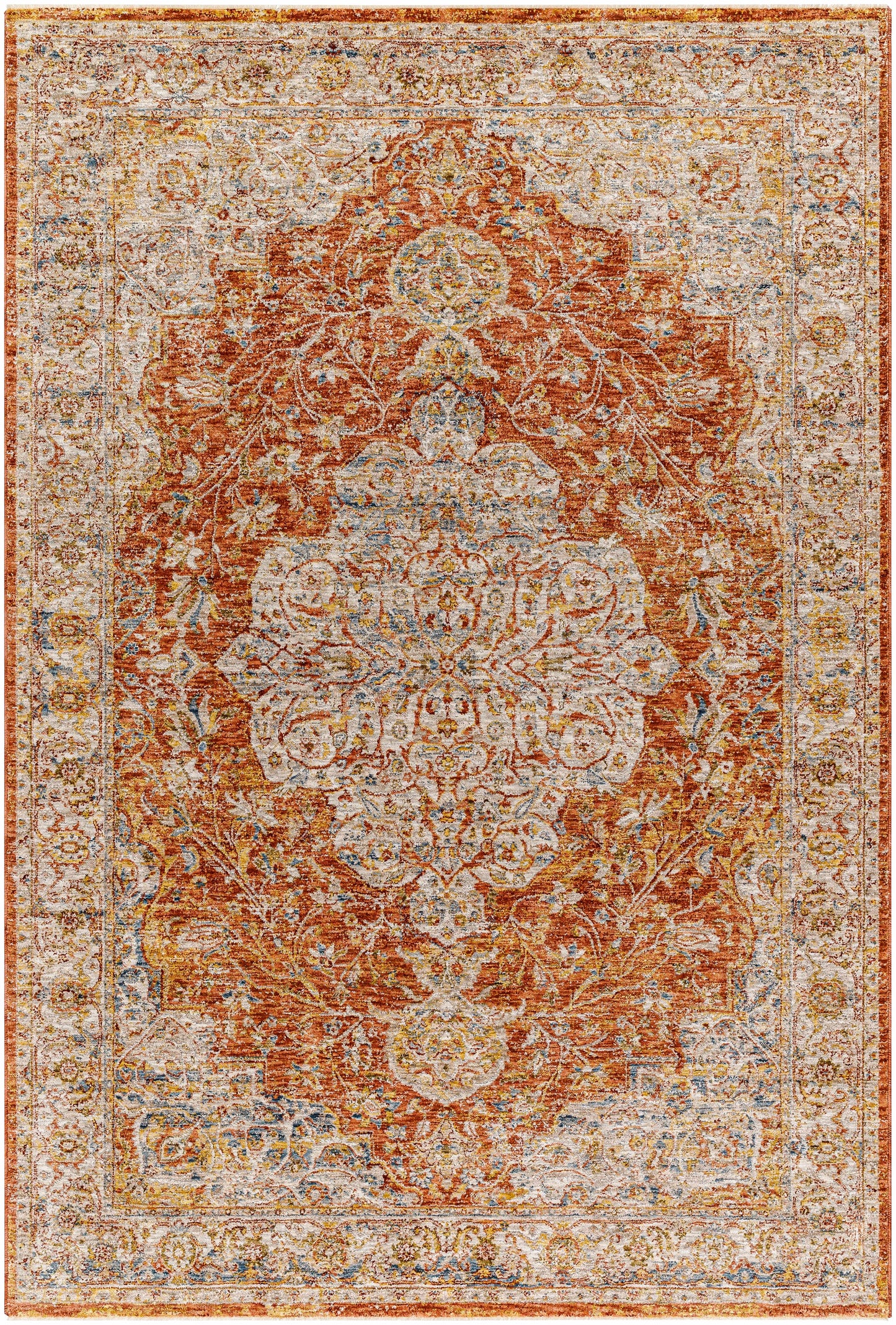 Aman Rust Area Rug - Clearance