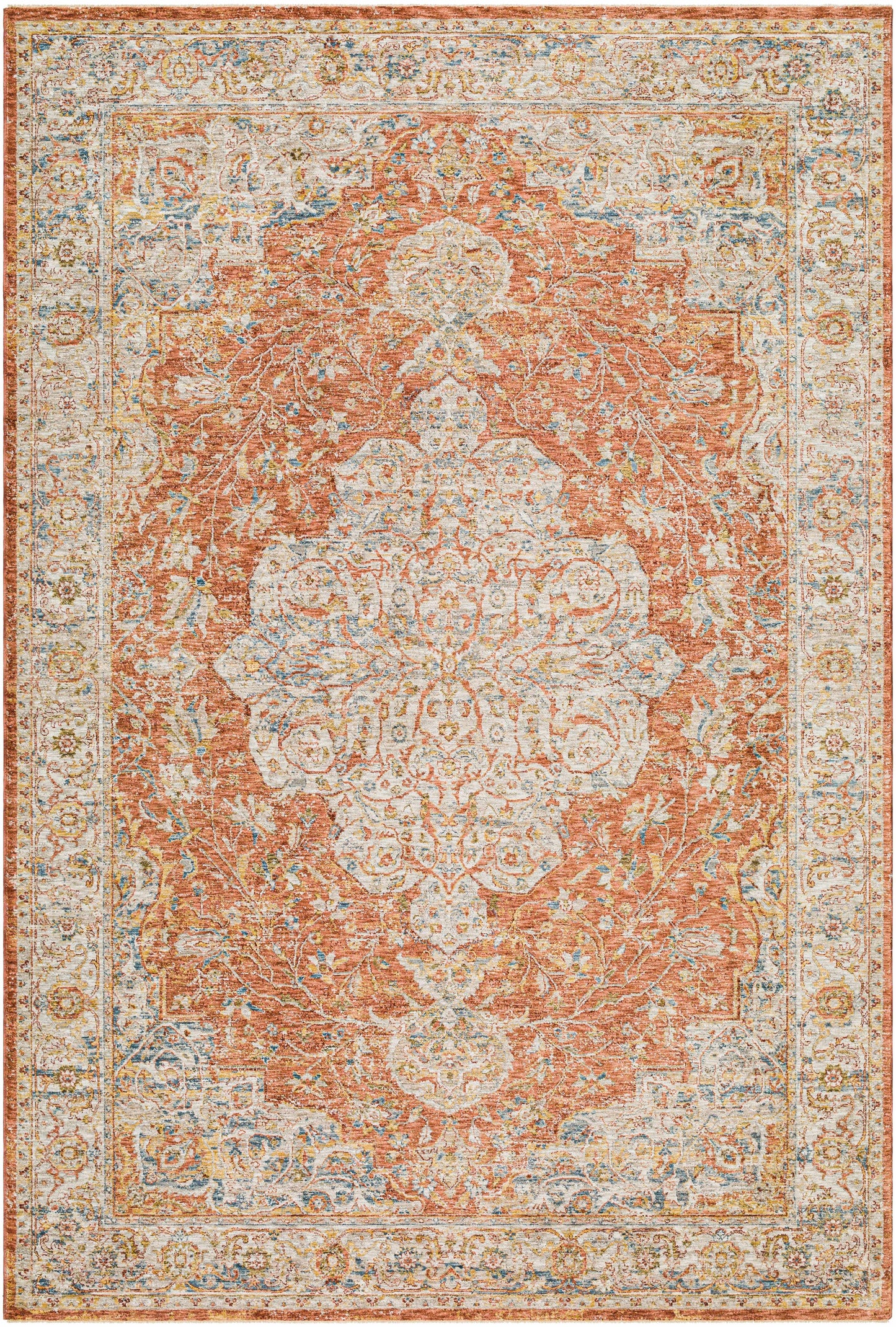 Aman Rust Area Rug - Clearance
