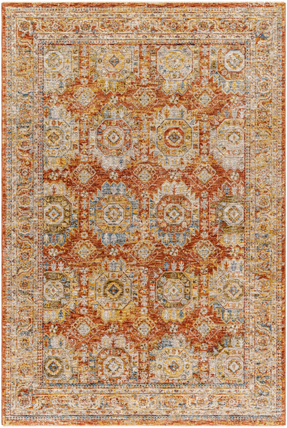 Crescentia Rust Area Rug - Clearance