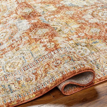 Crescentia Rust Area Rug - Clearance