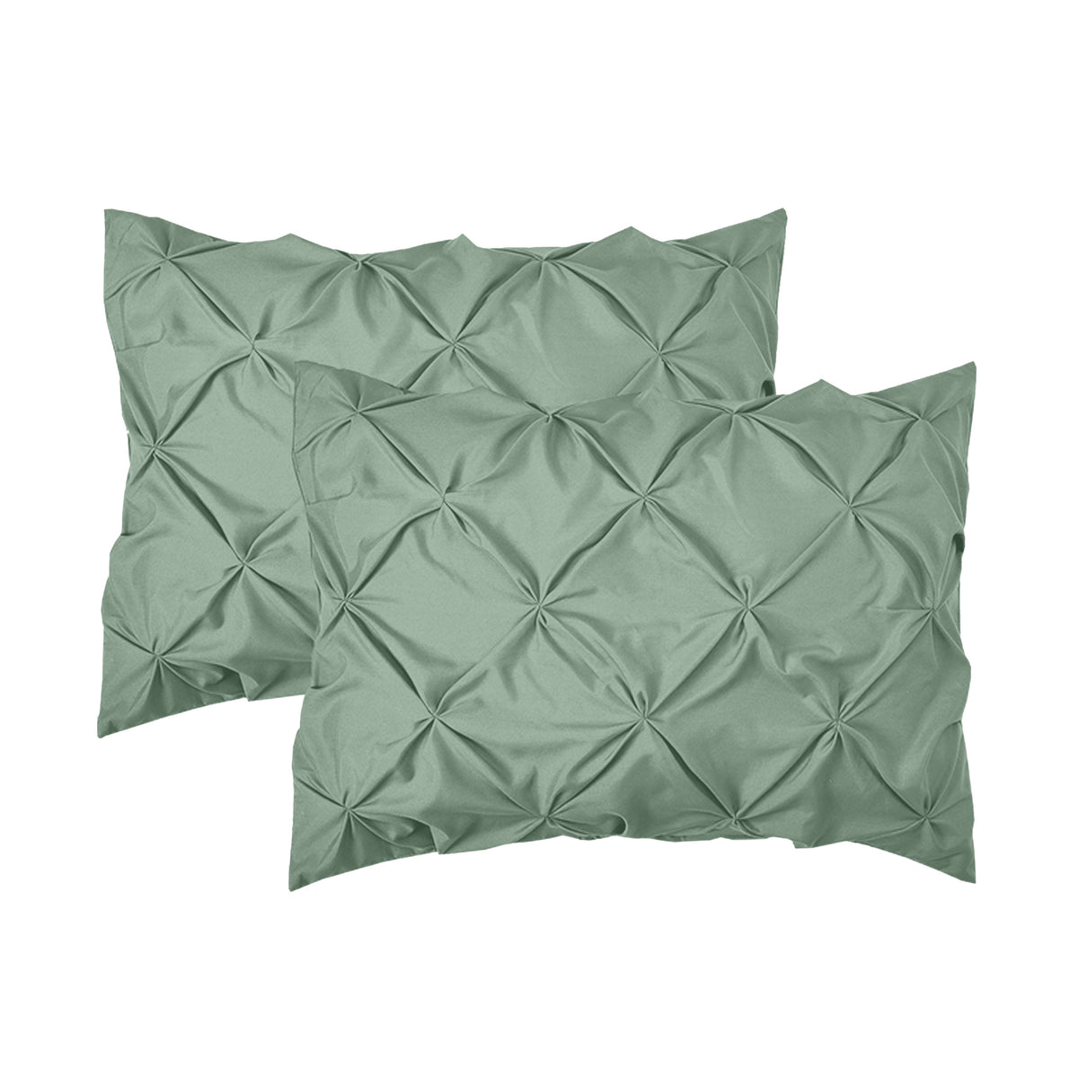 Elegant Comfort 8-Piece Pintuck Pinch Pleated Comforter Set - Includes 4-Piece Sheet Set with Double Sided Storage Pockets