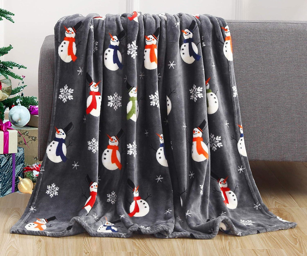 Elegant Comfort 50" x 60" Holiday Velvet Plush Blanket Throw - 50 x 60 inches