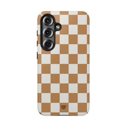 CHESTNUT CHECKERBOARD | Tough Phone Case