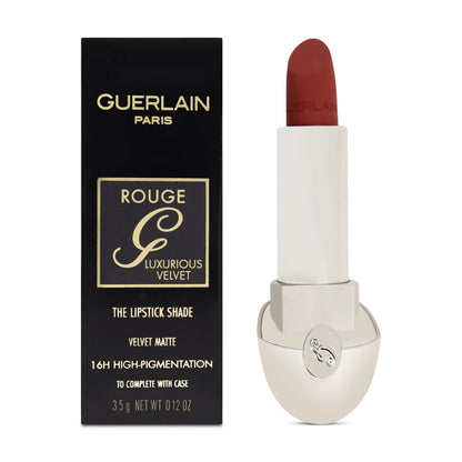 Guerlain Rouge G The Lipstick Shade Velvet Metal No.214 Exotic Red (Blemished Box)