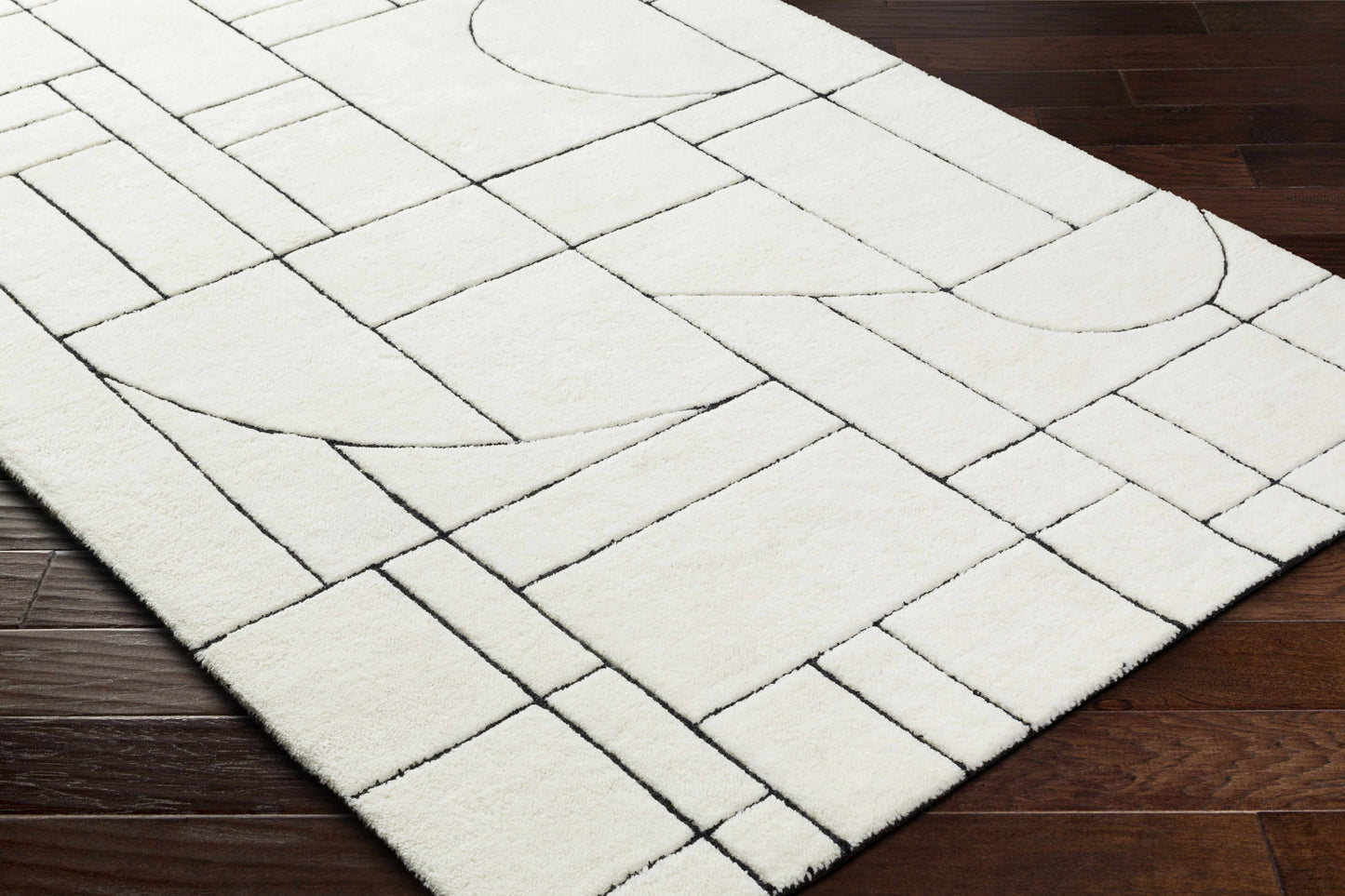 Fusao Rose Cream Area Rug