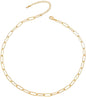 14k Gold Plated Cable Link Chain Adjustable Bracelet