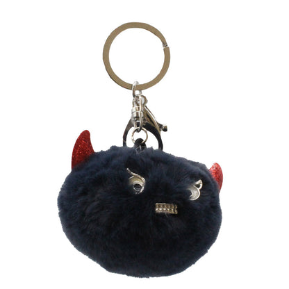 Jessica Carlyle Blue & Silver Girls Watch & Monster Pom Pom Keyring