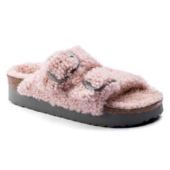 Birkenstock Arizona Big Buckle Pap Teddy Crystal Rose
