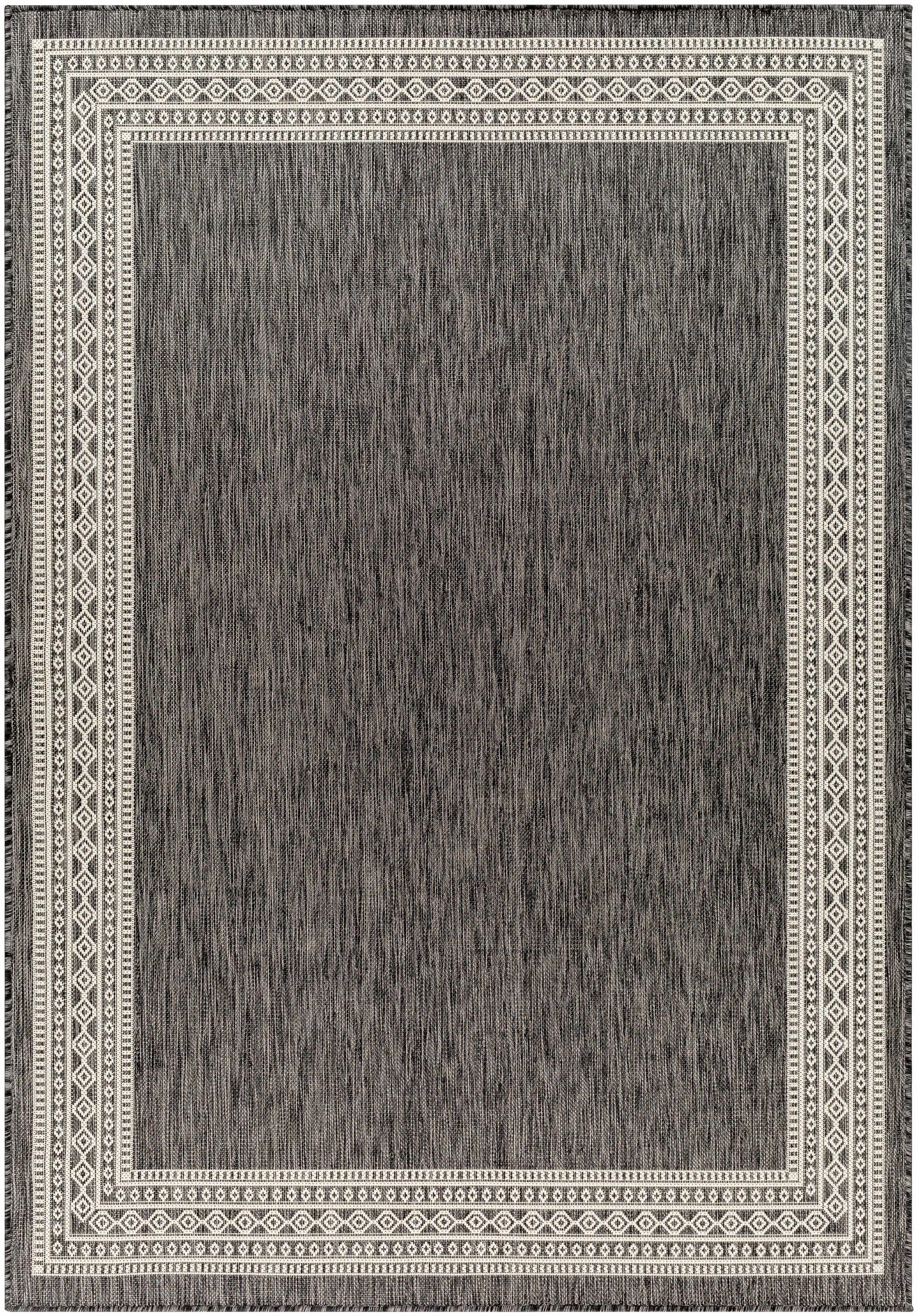 Aleli Black & White Outdoor Area Rug - Clearance