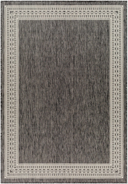 Aleli Black & White Outdoor Area Rug - Clearance