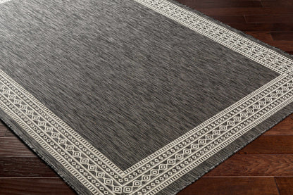 Aleli Black & White Outdoor Area Rug - Clearance