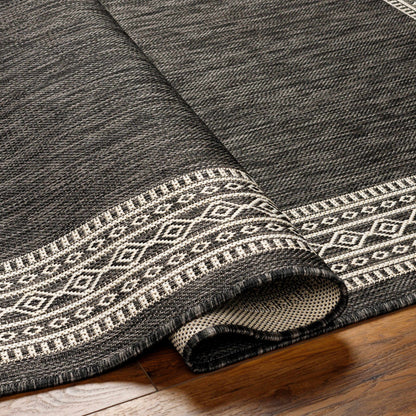 Aleli Black & White Outdoor Area Rug - Clearance