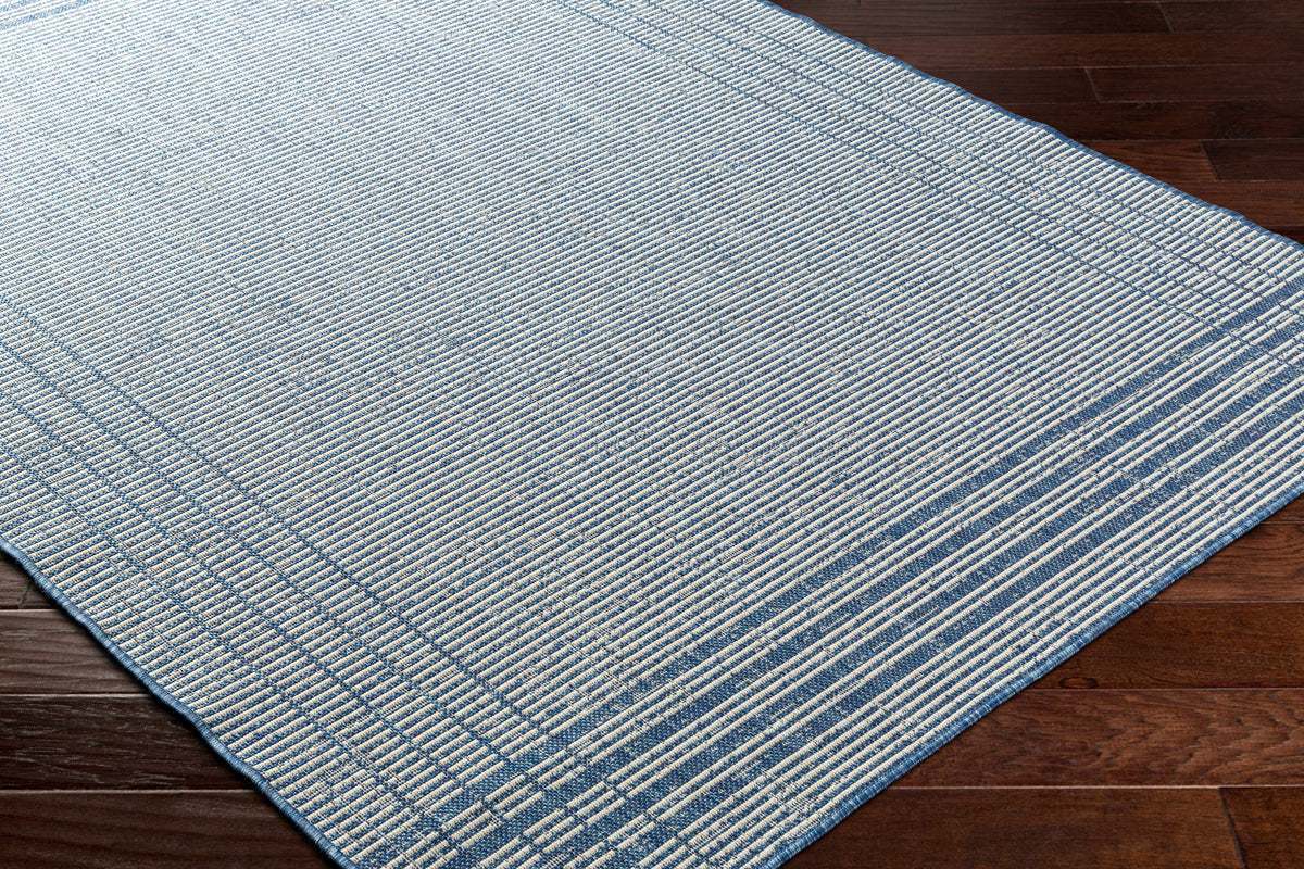 Eneco Blue Outdoor Area Rug - Clearance