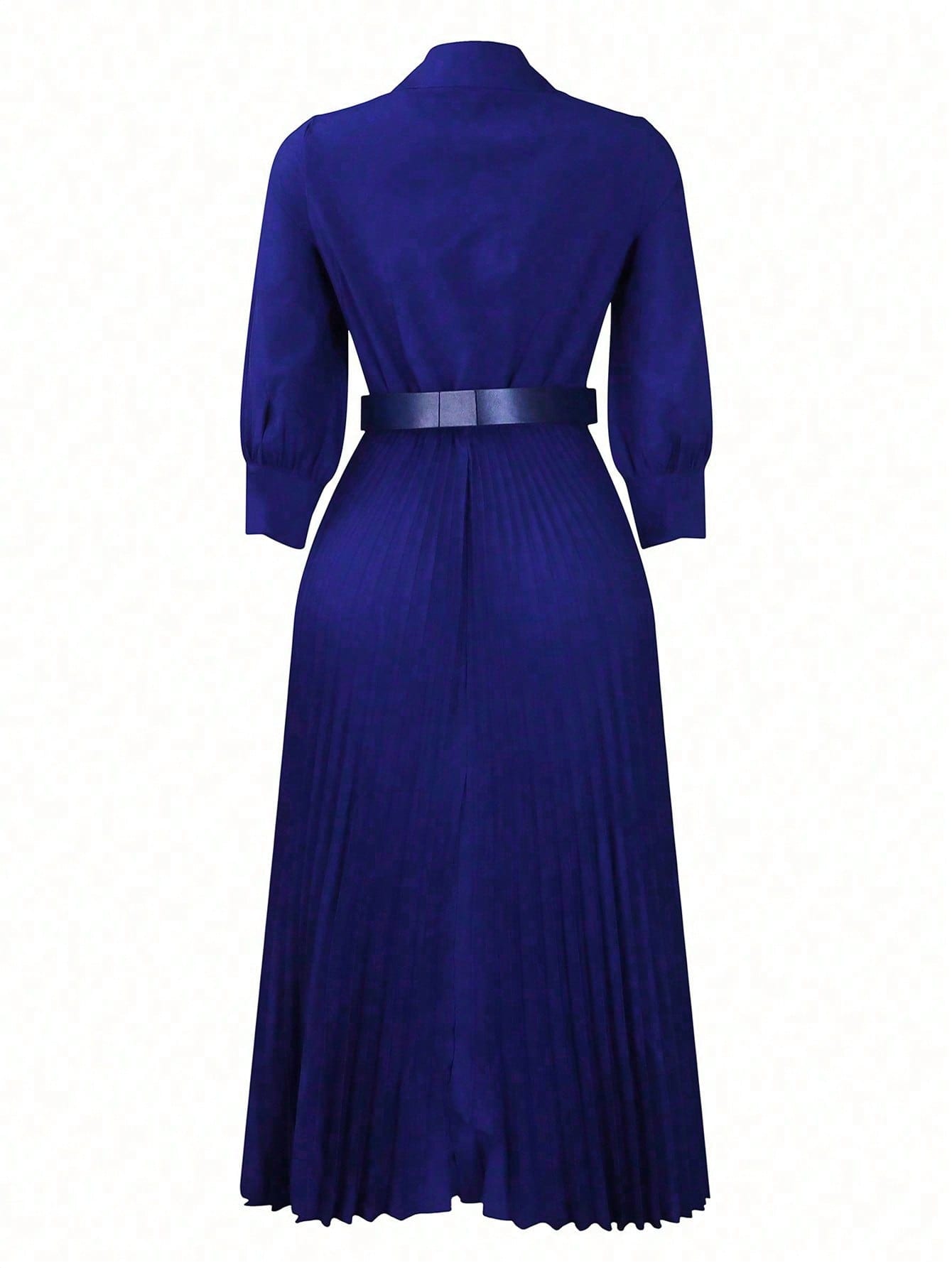 Chic YC Women's 3/4 Sleeve Flared A Line Dress