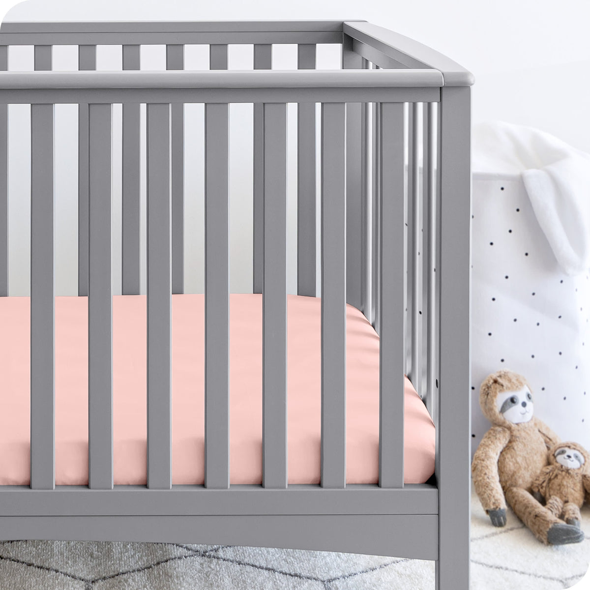 Bare Home Fitted Crib Microfiber Sheet