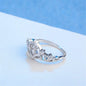 Crystal & Cubic Zirconia Crown Ring